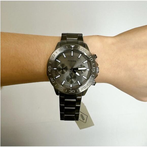Fossil BQ2491 Bannon Multifunction Smoke Stainless Steel Watch - Picture 1 of 5